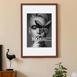art street synthetic document large size wall photo frame big frames for wall artwork certificates picture amp photographs home decor16x24 inch matted to 12x16-a3 inch brown
