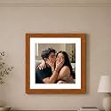 Art Street Synthetic Document Large Size Wall Photo Frame, Big Frames For Wall Artwork, Certificates, Picture &amp; Photographs Home Decor (10x10 Inch Matted To: 8x8 Inch, Brown)