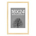 Art Street Synthetic Document Large Size Wall Photo Frame, Big Frames For Wall Artwork, Certificates, Picture &amp; Photographs Home Decor(16x24 Inch, Matted To: 12X16-A3 Inch, Beige)