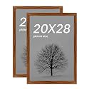 Art Street Synthetic Document Large Size Wall Photo Frame, Set Of 2 Big Frames For Wall Artwork, Certificates, Picture &amp; Photographs Home Decor (20x28 Inch, Brown)