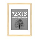 Art Street Synthetic Document Large Size Wall Photo Frame, Big Frames For Wall Artwork, Certificates, Picture &amp; Photographs Home Decor(12x16 Inch, Matted To: 8x10 Inch, Beige)