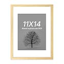 Art Street Synthetic Document Large Size Wall Photo Frame, Big Frames For Wall Artwork, Certificates, Picture &amp; Photographs Home Decor(11x14 Inch, Matted To: 8x10 Inch, Beige)