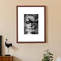 Art Street Synthetic Document Large Size Wall Photo Frame, Big Frames For Wall Artwork, Certificates, Picture &amp; Photographs Home Decor (16x20 Inch, Matted To: 8x12-A4 Inch, Brown)