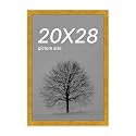 Art Street Table Rectangular Wood Wall Mount Table Top Photo Frame for Home and Office Wall Decoration (Golden, 4x6 Inch)