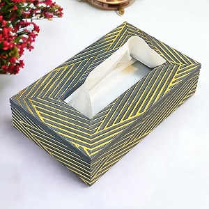 art street tissue box holder with cover rectangle facial tissue paper box holder decorative organizer napkin dispenser box for bathroom home office amp restaurant grey size 9x6x23 inch