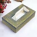Art Street Tissue Box Holder with Cover, Rectangle Facial Tissue Paper Box Holder Decorative Organizer, Napkin Dispenser Box for Bathroom, Home, Office &amp; Restaurant (Grey, Size: 9x6x2.3 Inch)