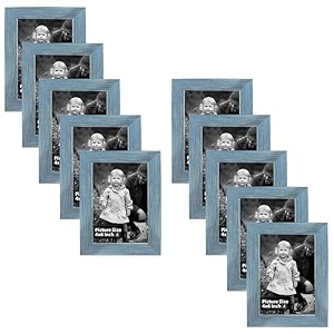 art street individual photo frames set of 10 picture frame for home decoration living room office decoration blue size 4x6 inch