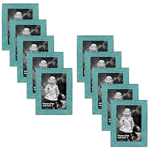 art street individual photo frames set of 10 picture frame for home decoration living room office decoration green size 4x6 inch