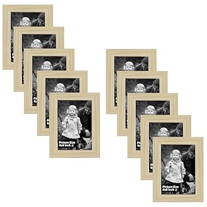 art street individual photo frames set of 10 picture frame for home decoration living room office decoration beige size 4x6 inch