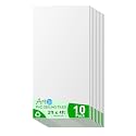 Art3d 10 Pack Smooth Drop Ceiling Tiles, 24"x48" (Cover 80 Sq.,ft.) PVC Decorative Ceiling Tiles, 2x4 ft Fire-Rated Tiles for Interior Decor, Home, Office, Restaurant and Gym, Matte Regular White