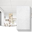 Art3d 10-Pack Stucco Texture Drop Ceiling Tiles 2x4 FT - Fire-Rated, Waterproof, Reusable - Premium PVC 24x48 Inch Ceiling Panels for Living Room Kitchen Bathroom Basement Office, White