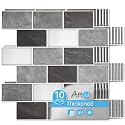 Art3d 10-Pack Subway Tiles Peel and Stick Backsplash, Granite, 12 x 12 Inch