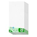 Art3d PVC Ceiling Tiles 24x48 in, 20 Pcs, 160 Sq.Ft, Stucco Printed