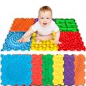 Art3d Sensory Mats for Kids, 6-Pack Interlocking Textured Floor Tiles