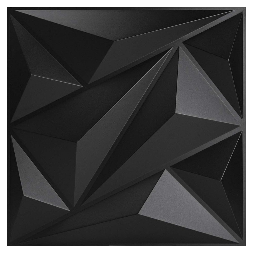 Art3dwallpanels PVC 3D Wall Panel Diamond for Interior Wall Decor in ...