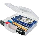 ArtBin 6972AB 10 inch Quick View Deep Base Carrying Case, Portable Art & Craft Organizer with Handle, [1] Plastic Storage Case, Translucent | (Pack of 6)
