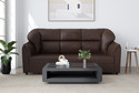 Artesia 3 Seater Sectional Leatherette Sofa Leatherette 3 Seater  Sofa (Finish Color - Brown, Pre-assembled)