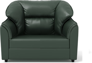 artesia 1 seater sectional leatherette sofa leatherette 1 seater  sofa finish color - green pre-assembled