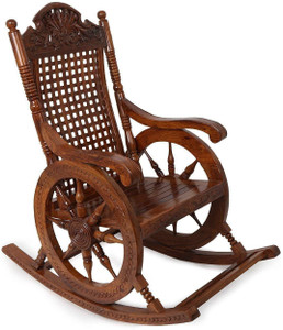 artesia rosewood sheesham wood rocking chair for living room  garden - rosewood finishing for adultsgrand parents solid wood 1 seater rocking chairs