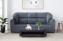 Artesia Sectional Leatherette Leatherette 3 Seater  Sofa (Finish Color - Grey, Pre-assembled)