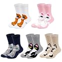 Artfasion Kids Girls Ankle Socks: Seamless Cotton Socks for 2-14 Age