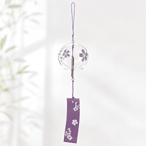 Artibetter Japanese Glass Wind Chime Hanging Bell