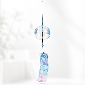 Artibetter Japanese Glass Wind Chime Hanging Bell