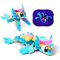 Articulated Dragon – 3D Printed Mythical Creature Gift, Posable Jointed Companion, Collectible Detailed Shelf or Desk Decoration - for Adults (Celestial Glow Dragon)