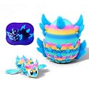 Articulated Dragon with Fantasy Egg – 3D Printed Mythical Creature Gift, Posable Jointed Companion, Collectible Detailed Shelf or Desk Decoration - For Adults (Celestial Glow Dragon + Egg)