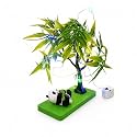 Artificial Bamboo Tree with LED Fairy Lights & Cute Panda Figurine – Decorative Bonsai Table Lamp for Home Decor, Bedroom, Living Room, Office Desk, Night Light Gift (22 cm)