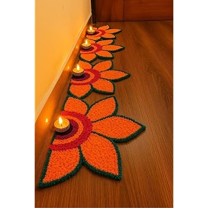 Artificial Flower Wedding Haldi Platter Decoration Petal