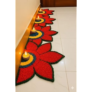 Artificial Flower Wedding Haldi Platter Decoration Petal
