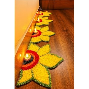 Artificial Flower Wedding Haldi Platter Decoration Petal