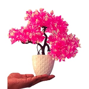 Artificial Flowers for Decoration with Pot Combo