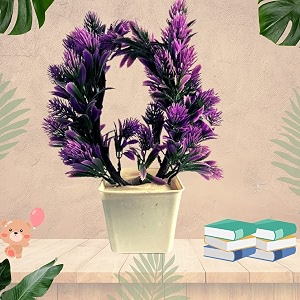 Artificial Flowers for Decoration with Pot Combo