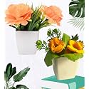 Artificial Flowers for Decoration with Pot Combo