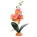 Yellow Fake Orchids, Reptile Terrarium Decor Tarantula Gecko Tank