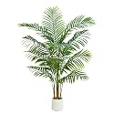 Artificial Palm Tree 5FT Tall, Fake Tropical Palm Tree in Pot