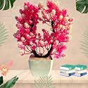 Artificial Pink Plant for Home Decoration with