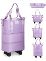 Artify Expandable bagpurple Duffel With Wheels Strolley