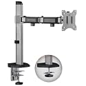Artikel Single Monitor Desk Mount | VESA Mount with C Clamp & Grommet Mounting Base | Computer Monitor Stand for Screen up to 32 inch | Table Mounted | Space Grey