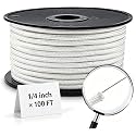 Artilife Flag Pole Rope,1/4" Wire Center Flagpole Rope,Braided Polyester Line with Steel Center Marine Grade (1/4" x 100ft)