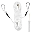 Artilife Flag Pole Rope,5/16" Wire Center Flagpole Rope,Braided Polyester Line with Steel Center Marine Grade (5/16" x 65 FT)