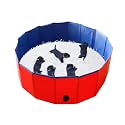 Artilife Foldable Dog Bath Pool - Portable Whelping Box for Puppies (39" Dia.x12" H(100x30cm))