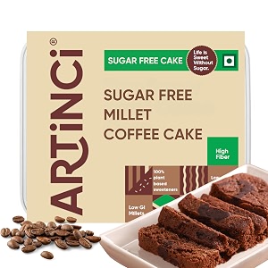 artinci sugar free coffee cake 150g - eggless diabetic friendly tea cake