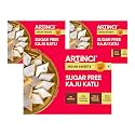 Artinci Sugar Free Kaju Katli (Pack of 3 x 160g) , Low carb, Keto Friendly, Pure, Tasty & Healthy Indian Sweets, Vegan Made with pure Cashew Nuts, Ideal for Special Occasion & Festivals, Sugarfree Mithai
