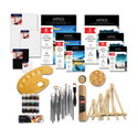 ARTIOS Painting Kit - 105Pcs Set with Brushes, Painting Papers & Board, Easel & Palette