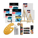 ARTIOS Painting Kit - 95 Pcs Set with Brushes, Painting Papers & Board, Easel & Palette