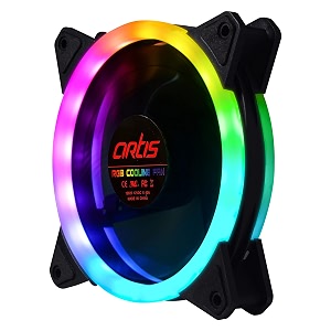artis vip rgb fan 120mm fan with hydraulic bearing black