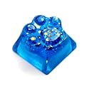 Artisan Resin Keycap - 1U R1 SA Profile Aesthetic Keycaps 1 (Unique-Blue3)